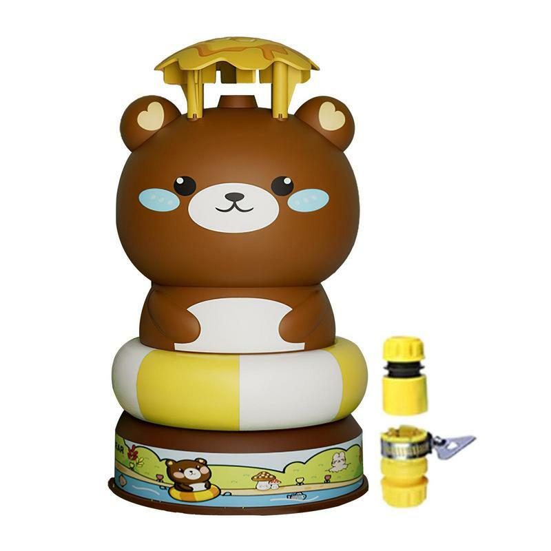 Mainan pemercik Air bentuk Beruang 360 derajat, mainan air kartun musim panas untuk anak laki-laki dan perempuan