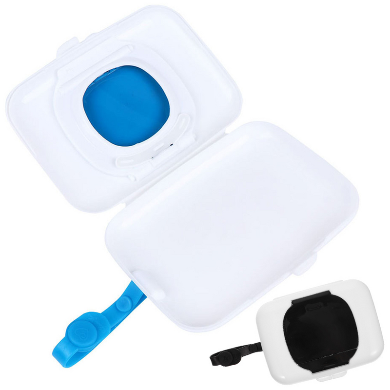 Calentador De tisu portabel 2Pcak, wadah tisu basah portabel, wadah tisu perjalanan bayi, dapat diisi ulang