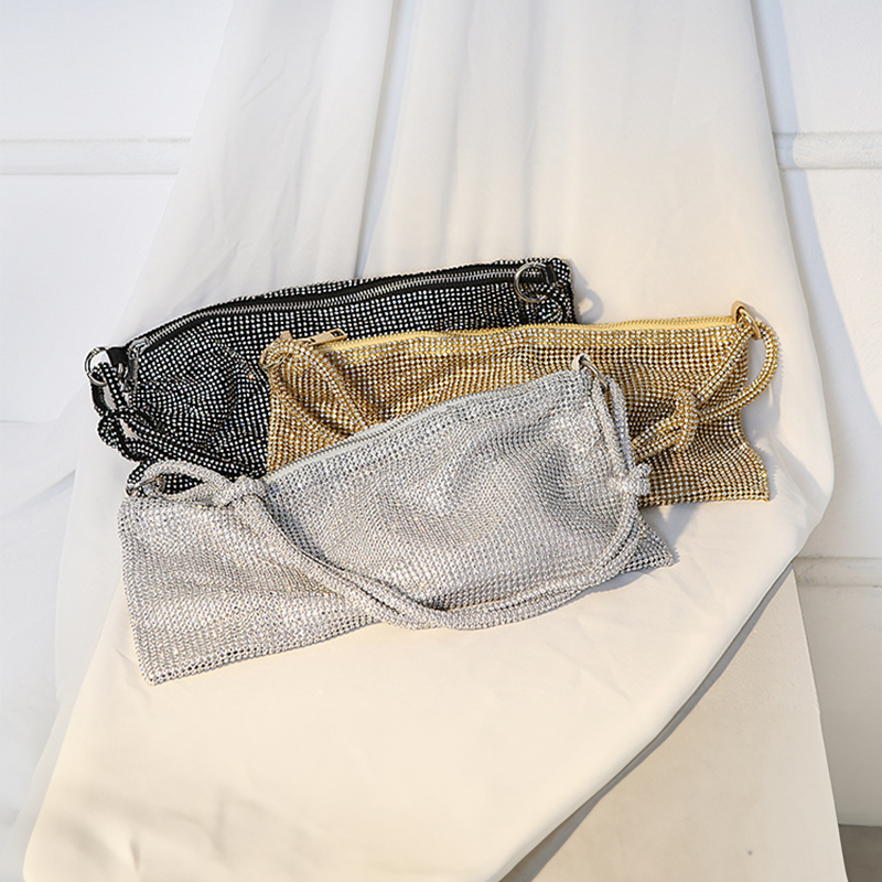 Женская сумка, роскошная блестящая ретро мини-сумка Хобо, вечерняя квадратная сумка через плечо, модная сумка для сообщений, пакет для телефона