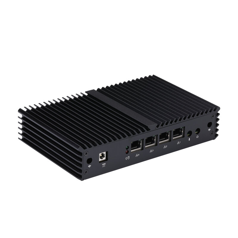QOTOM 4 LAN 2.5 Gbps Routeur Mini PC Q30512G4 Q30531G4 S06 SOC Processeur 3215U i3-5005U -4 x I225-V 2.5G LAN Passerelle Pare-enquêter