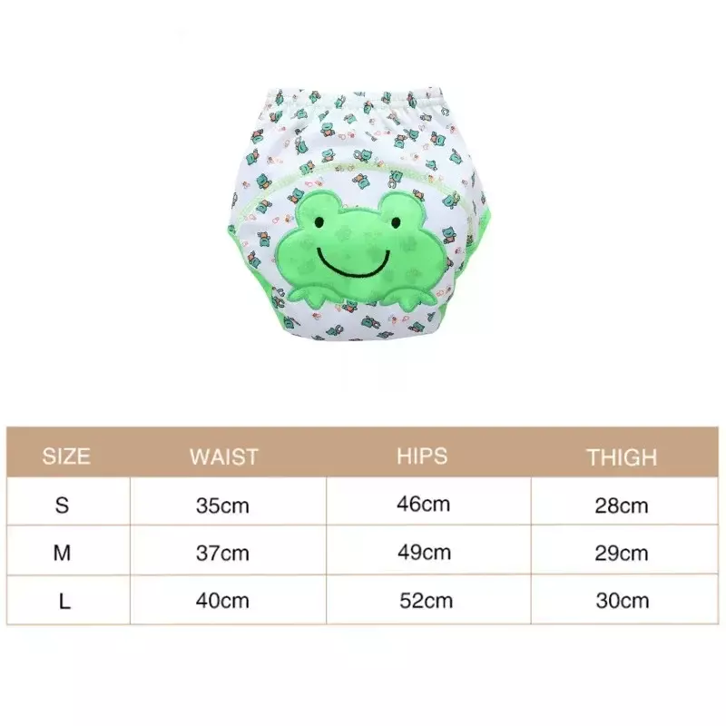 5pc/ Lot Baby Diapers Children Reusable Underwear Breathable Diapers Training Pants Can Tracked Suit  6-16kg