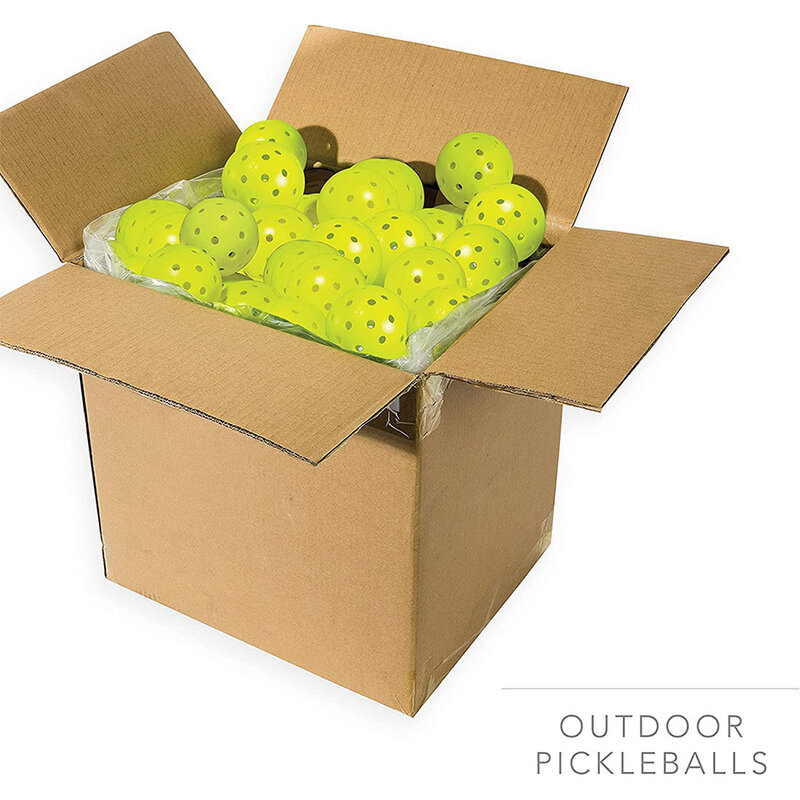 Bolas Pickleball ao ar livre, alta elasticidade e bolas de picles duráveis, Usapa Aprovado, 40 furos, 6pcs