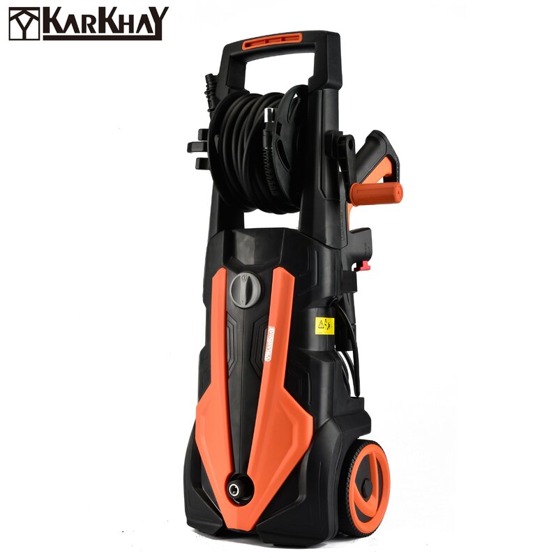 Karkhy-limpiador de alta presión, carrete de manguera, herramientas de jardín eléctricas de alta presión, 1400w, 80BAR, gran oferta