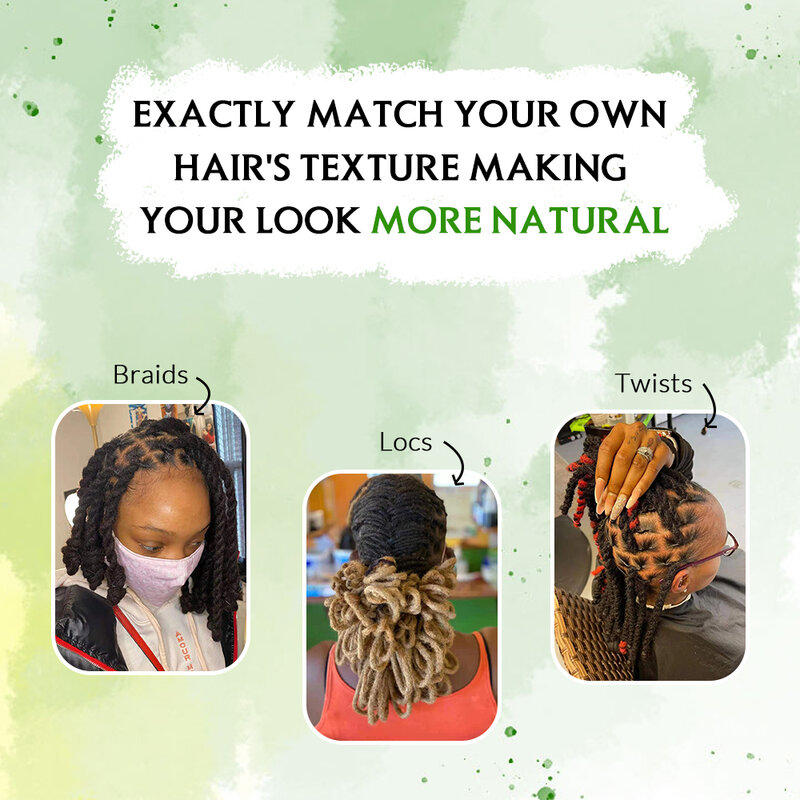 Mèches afro naturelles, lots de cheveux 100% humains, afro twist, à la mode