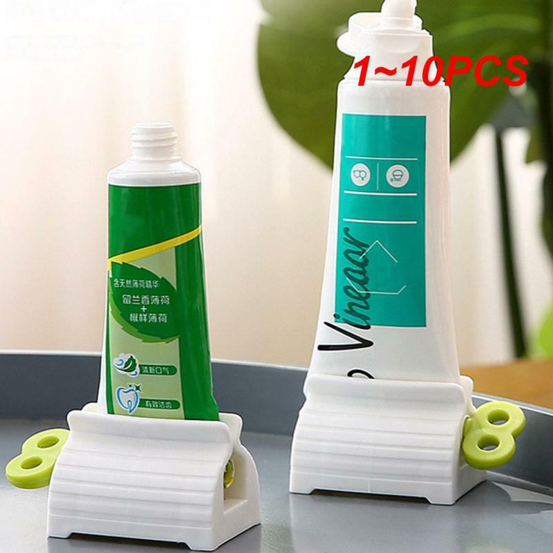 Pemeras tabung pasta gigi multifungsi, tekan Manual diperas pasta gigi jepit pembersih wajah kamar mandi 1 ~ 10 buah