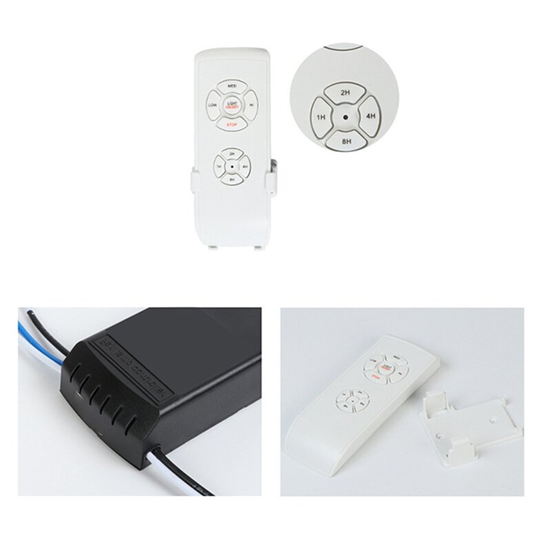Ceiling Fan Remote Control Kit, Small Size Universal Ceiling Fans Light Remote, Speed, Light & Timing Wireless Control