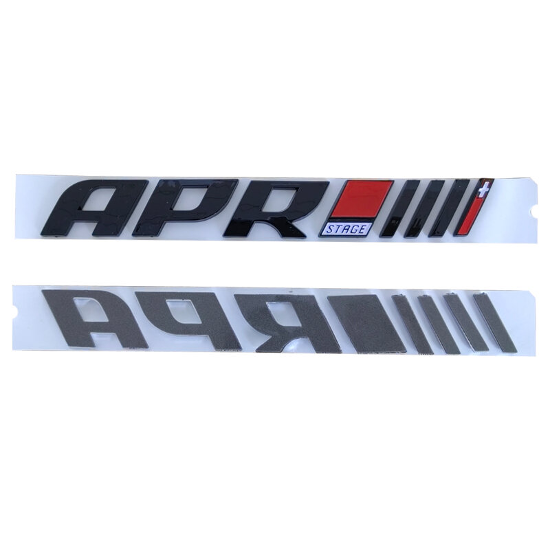 Tempelan Lencana Bagasi Mobil Huruf Logo ABS APR 3d untuk Audi A4 A5 S4 B8 A3 A7 Golf GTI MK4 6 7 MK6 APR Aksesori Stiker Lambang