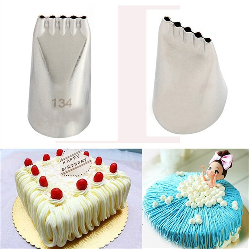 Pipa Stainless Steel Nozzle multifungsi Dekorasi kue dekoratif ide anyaman ujung pipa Pastry populer alat Dekorasi kue