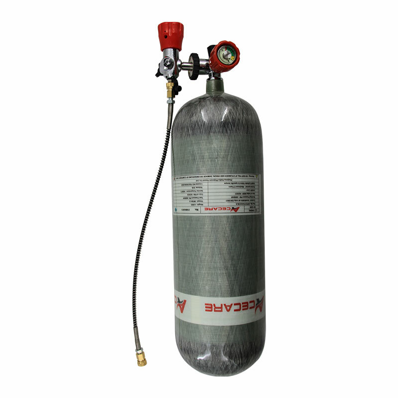 Acecare 9l hpa respiração tanque de mergulho/garrafa cilindro de alta pressão 4500psi e válvula e estação de enchimento para mergulho