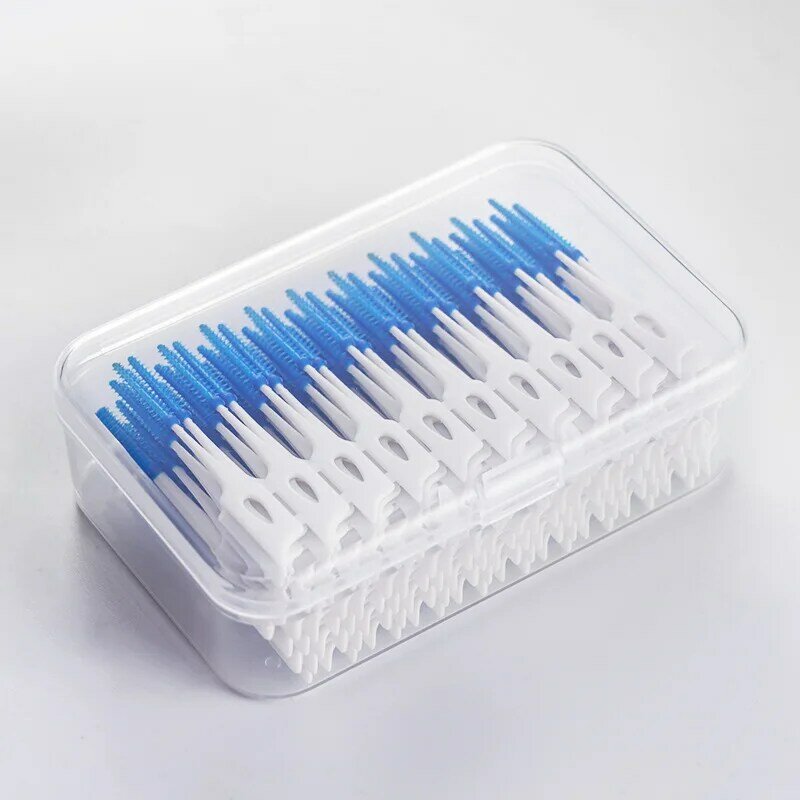 Silicone Interdental Brushes Super Soft Dental Cleaning Brush Teeth Care Dental floss Toothpicks Oral Tools 150Pcs Or 200PCS/set