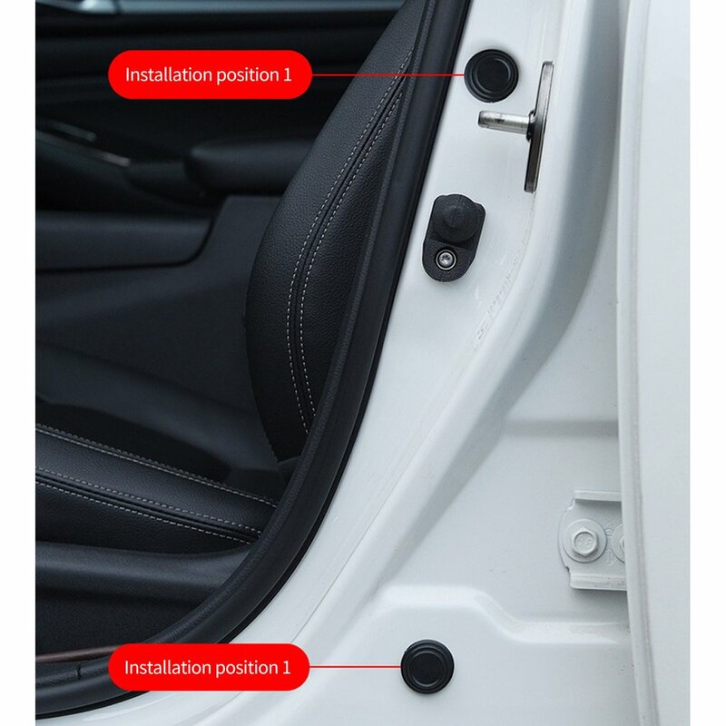 10 pçs porta do carro amortecedor som isolamento carros portas mais perto almofada de choque capa de silicone à prova de choque capa do carro almofada de proteção