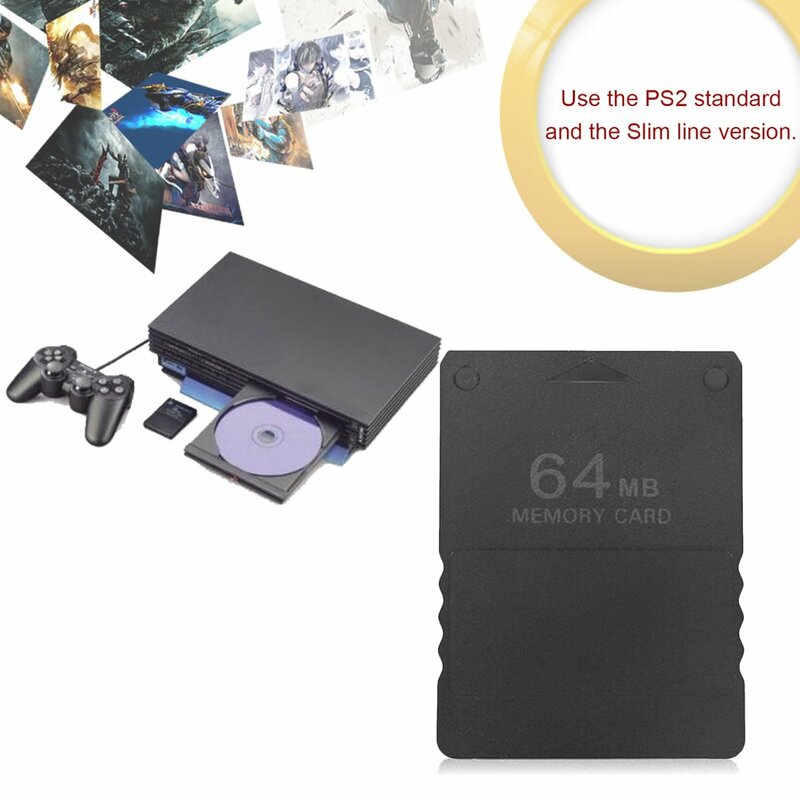 8MB/64MB/128MB/256MB การ์ดความจำสำหรับ PS2หน่วยความจำขยายเหมาะสำหรับ Sony playstation 1 PS2การ์ดความจำขายส่ง