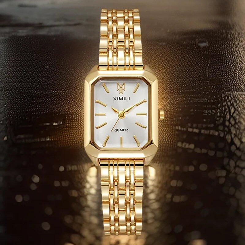 UTHAI-reloj ligero de acero inoxidable para mujer, pulsera de cuarzo a la moda para estudiantes, marca de lujo, novedad de 2024