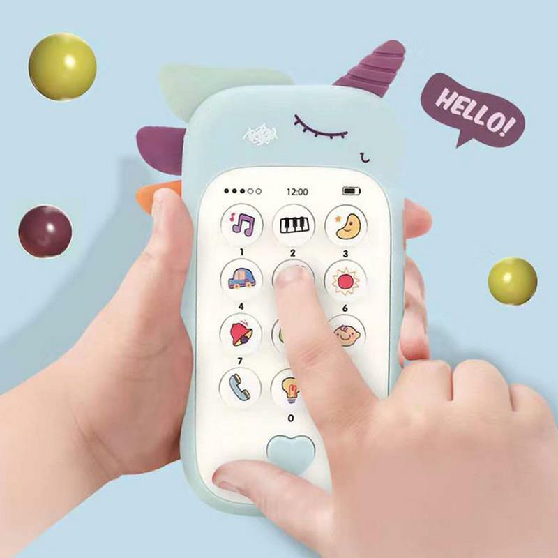 1pc Baby Phone Toy Phone Music Sounder Early Education Educational Toys For Kids Quality Materials Health And Safety