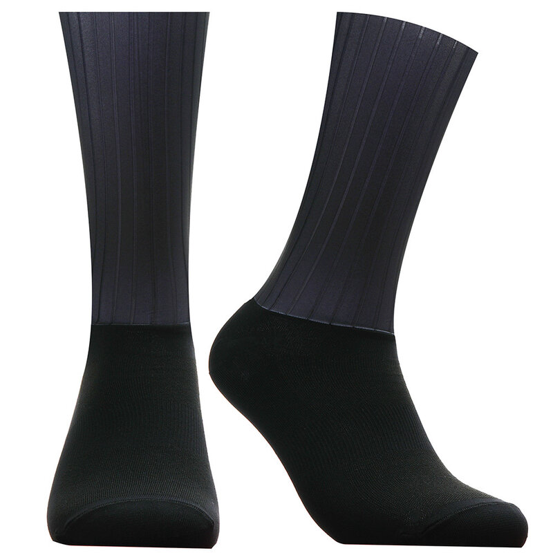 Aero 2024, Нескользящие летние силиконовые Нескользящие носки, Белые велосипедные носки для мужчин, велосипедные спортивные носки для бега, велосипедные носки, Calcetines Ciclismo