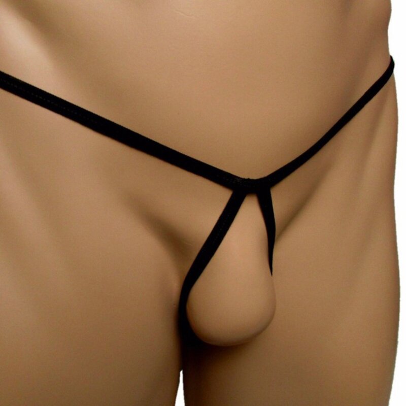 จีสตริงกางเกงในชายแบบกางเกงชั้นในเซ็กซี่เอวต่ำสีพื้นสายเดี่ยวโชว์หลังเสริมความแข็งแรง