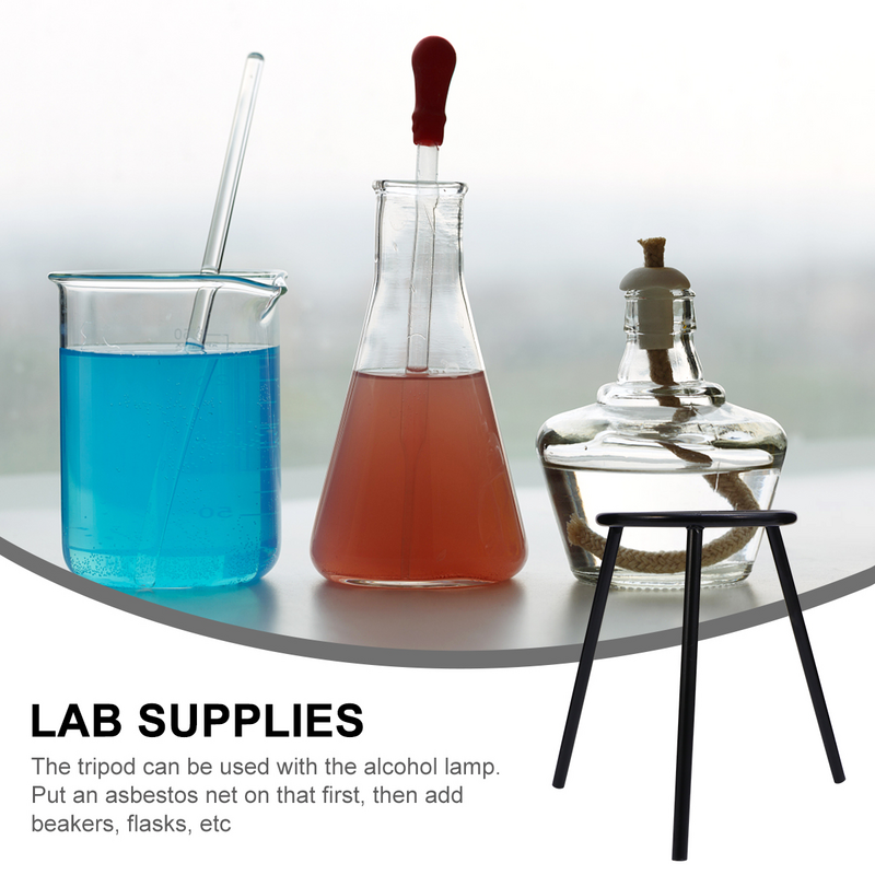 حامل ثلاثي لمصباح الكحول للمختبرات والمدارس ، معدات الكيمياء التعليمية ، 2