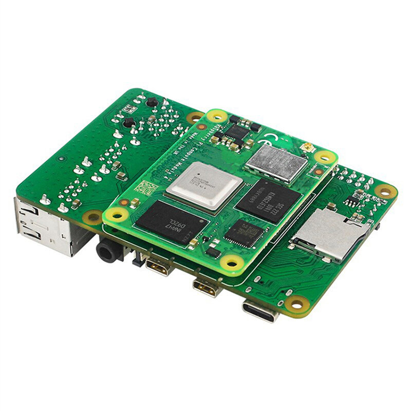 Adapter Board Raspi Cm4 Naar Pi 4b Uitbreiding Board Computer Module 4 Vervanging Ontwikkelen Board Met Poe Pin/ 1000M Rj45 Poort