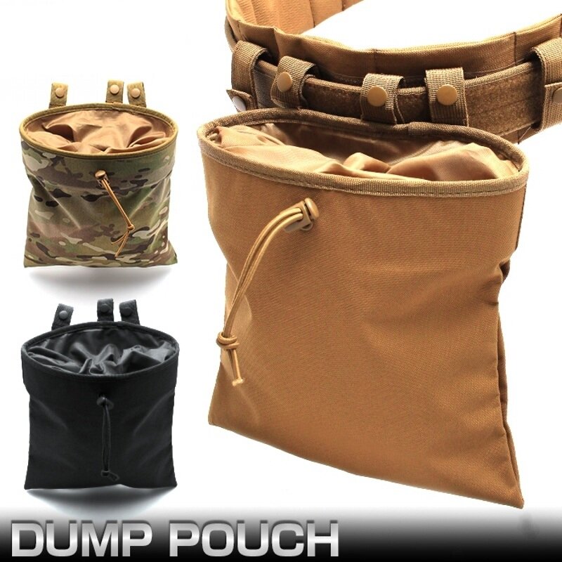 Molle System Tactical Dump Magazine Pouch, Caça Recuperação Cintura Bag, Mag Drop Pouches, Acessórios Sacos