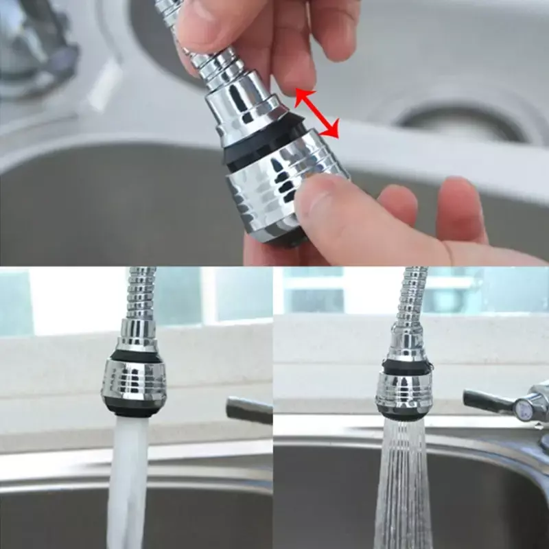 360 derajat keran Anti percikan kepala penghemat air dapur Universal berputar Bubbler Filter Nozzle Booster Nozzle alat dapur