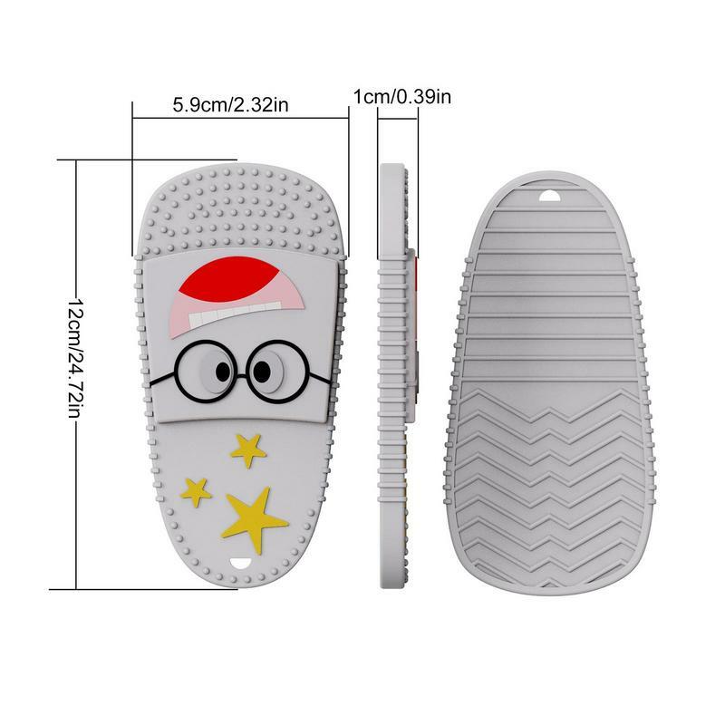 Silicone Kid Teether Cartoon Shape Food Grade Silicone Kid Teething Teether Slipper Shape Teething Toy For Kids Toddlers