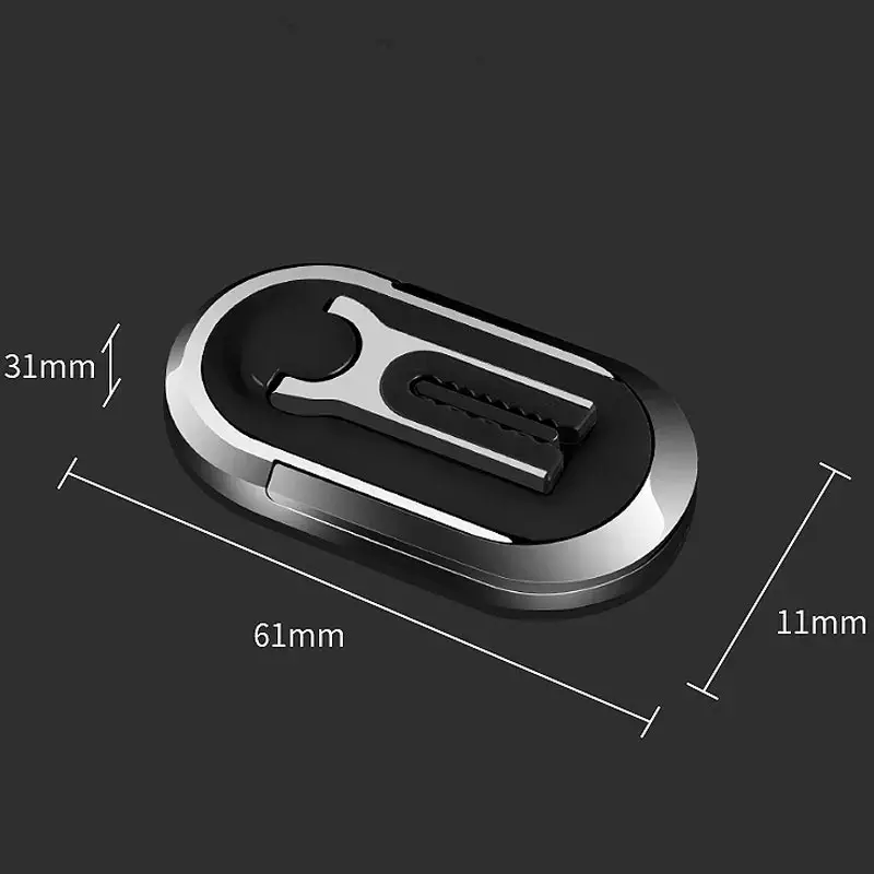 1pcs new 3 in 1 Portable Car Bracket Support Mobile Phone Bracket Cigarette Lighter EDC Creative USB Ring Buckle Charging Tools