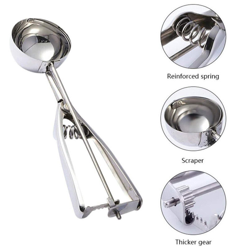 Multi-style Stainless Steel Ice Cream Scoop Ball Digger Handmade Ice Cube Mold Easy Demoulding Kitchen Accessories ice tray mold