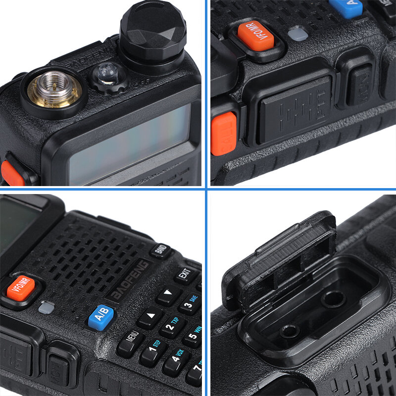 Baofeng-walkie-talkie portátil de doble banda, Radio bidireccional, transceptor Pofung HF, 5W/8W, UV5R Original, 136-174Mhz, 400-520Mhz, UV-5R BF
