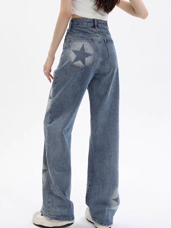 Jeans donna modello di Design di nicchia pantaloni di vitalità giovanile alla moda Streetwear studenti Advanced Leisure All-match Gentle Chic Ins