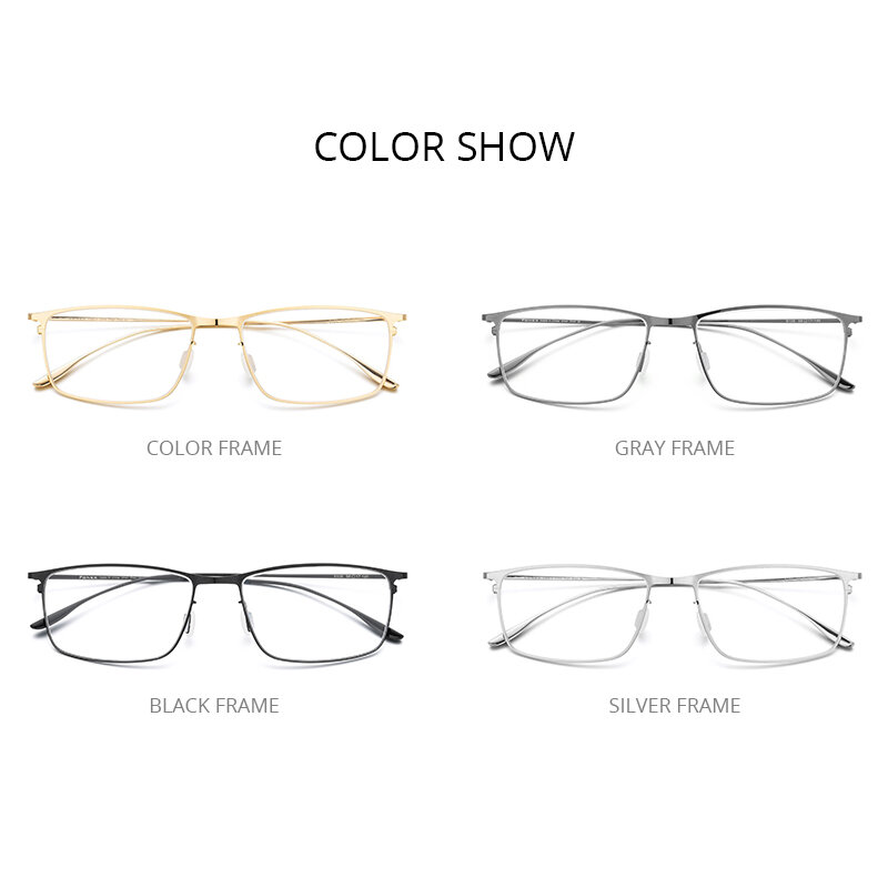 FONEX Titanium Legering Glazen Frame Mannen Vierkante Bijziendheid Recept Brillen Frames 2020 Nieuwe Full Optische Koreaanse Eyewear 8105