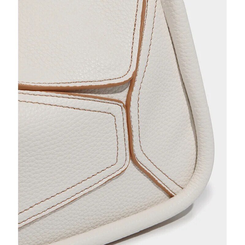 Women's high-end texture handbag spring and summer new bag shoulder geometric bag crossbody niche tote bag