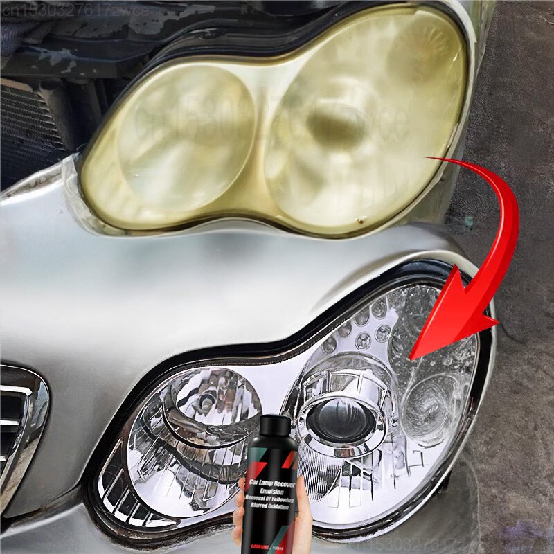 Auto Koplamp Polijstmiddel Krasverwijderaar Reparatie Vloeistof Koplamp Vernieuwing Polish En Onderhoud Vloeistof Kit Auto Accessoires