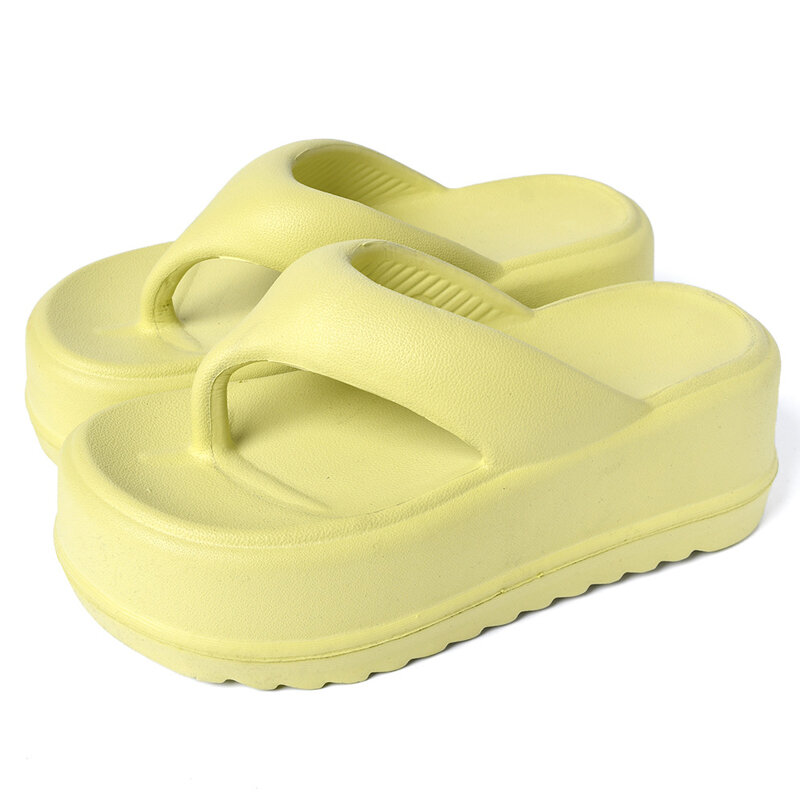 Shevalies sandal Flip-flop tebal wanita, sandal pantai luar ruangan, Sandal musim panas wanita nyaman