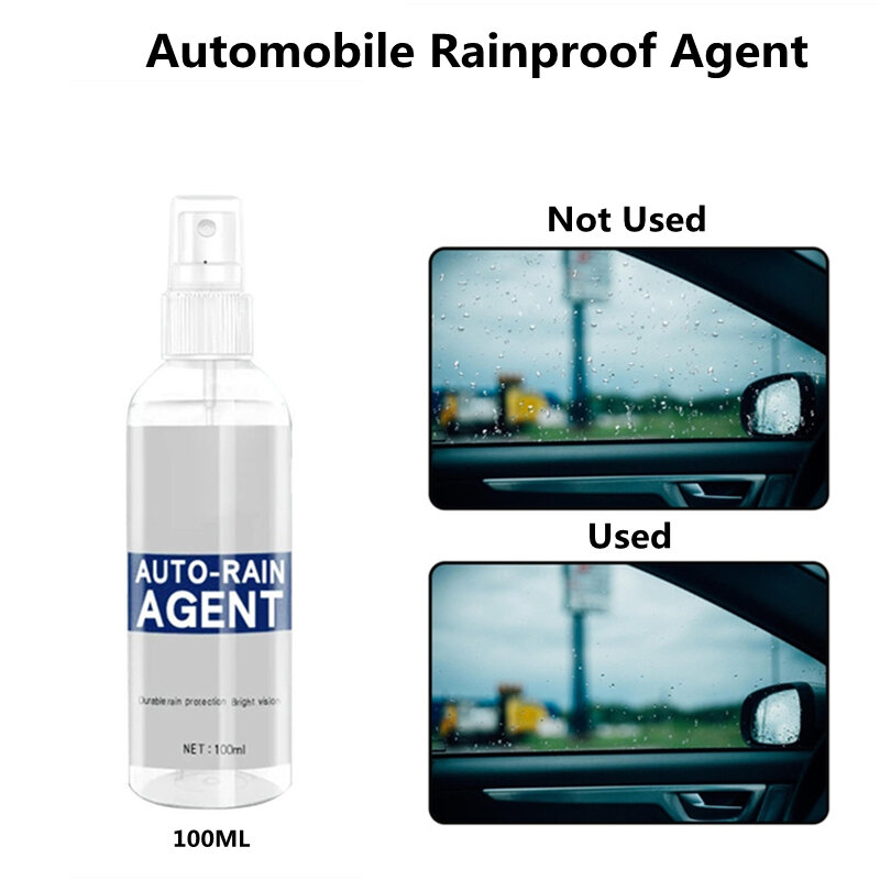 Set di Spray antiappannamento antipioggia in vetro per auto rivestimento idrofobo idrorepellente per parabrezza per auto specchietto laterale per auto casco da moto