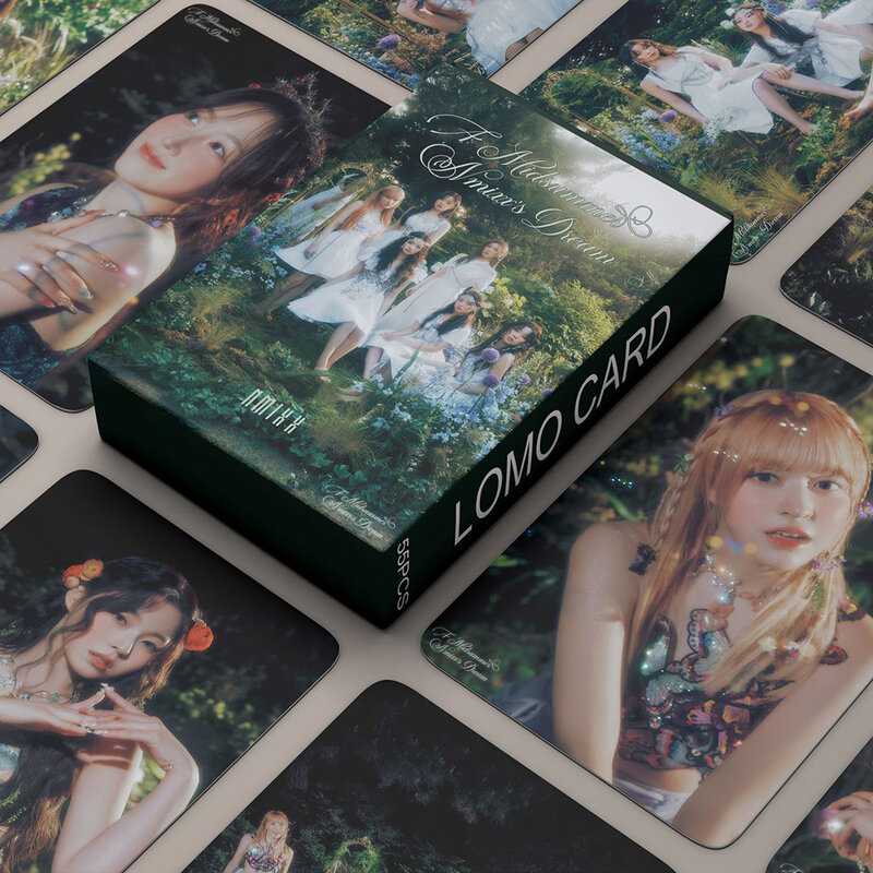 Álbum de K-pop Photocards, Cartões Lomo Dream da NMIXX, Postais Midsummer, Presente Coleção Fãs, 55 peças por conjunto