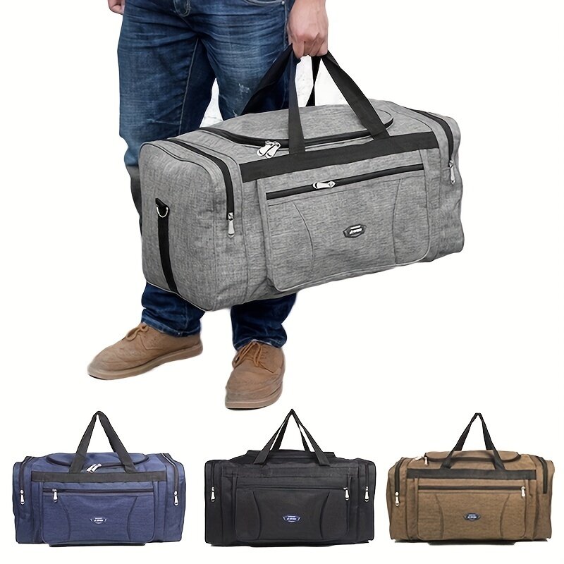 Oxford Men Travel borse impermeabili Business borsa a tracolla di grande capacità Outdoor Tote Weekender Duffle multifunzionale Casual