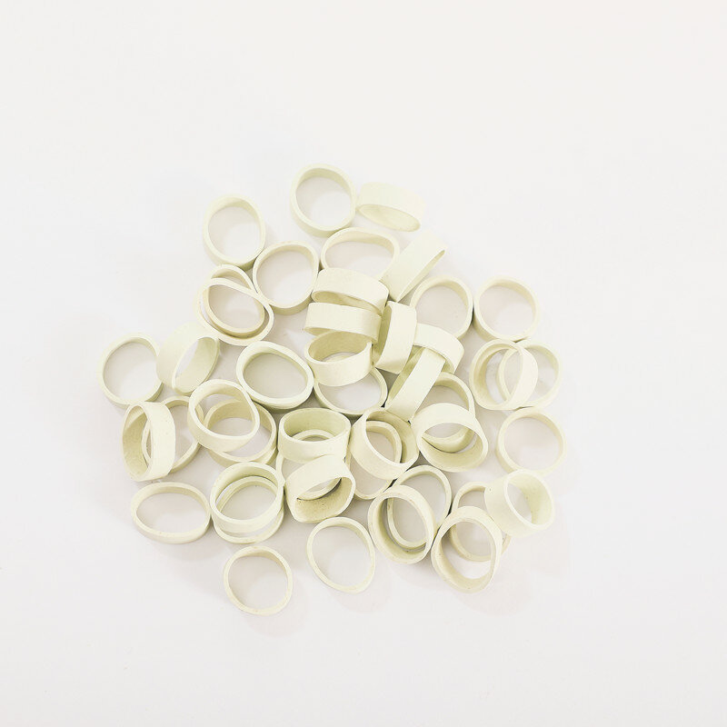 500 pezzi elastici bianchi diametro 15mm elastico elastico in gomma siliconica anello in gomma elastici accessori per l'home Office