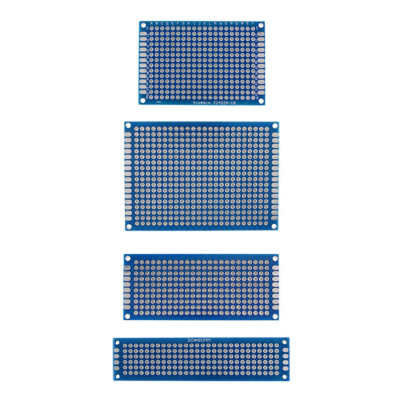 食品実験回路基板,青色,日曜大工,2x8, 3x7, 4x6, 5x7cm, 20個