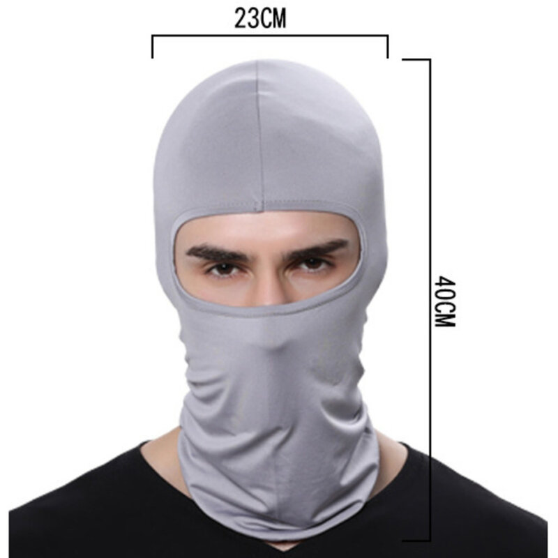 Maska na twarz typu kominiarka lato chłodzenie ocieplacz na szyję motocykl jazda na rowerze Ski UV maska ochronna osłona przeciwsłoneczna taktyczne maski dla mężczyzn kobiety