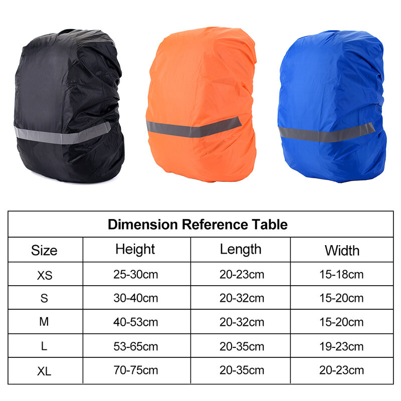 Светоотражающий рюкзак 8-70 л, чехол от дождя для активного отдыха, велоспорта, походов, альпинизма, водонепроницаемый чехол от дождя для рюкзака, рюкзак