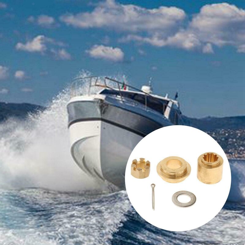Pemasangan baling-baling Marine Mounting Washer Nut Mounting Kit untuk Yamaha Outboard 20Hp 25Hp 30H