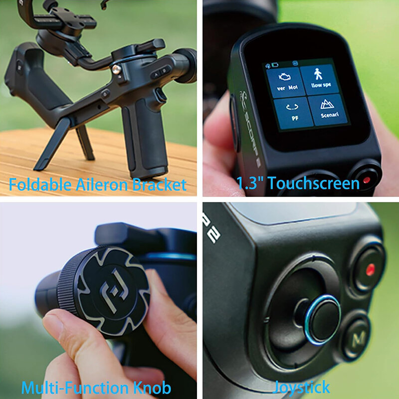 Feiyutech-Sapp 2カメラジンバルスタビライザー、内蔵AIトラッカー、アップグレードジョイスティック、ミラーレスdslrカメラ用タッチスクリーン、公式