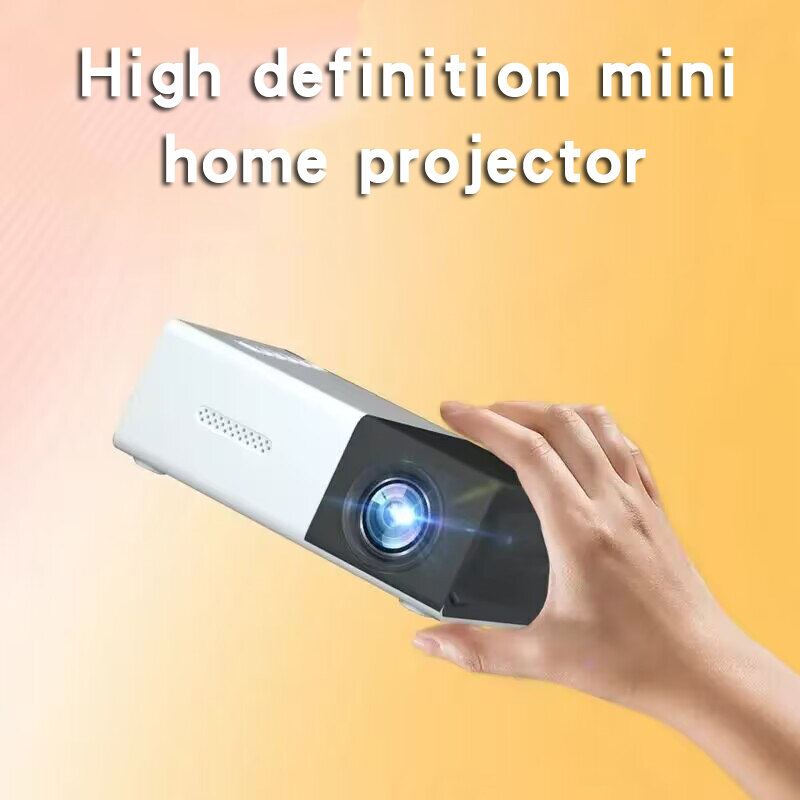 YG300 Mini Projetor Portátil, Telefone Plug-in, LED Home Theater, Adequado para Entretenimento ao Ar Livre