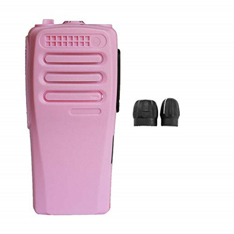 PINK REPLACEMENT NEW FRONT HOUSING COVER CASE FOR CP200D DEP450 HANDLED RADIO