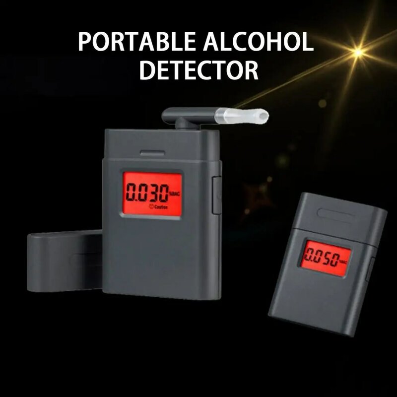 فاحص نسبة الكحول في النفس 1 مجموعة عملية حساسة المحمولة الرقمية جهاز الكشف عن الكحول للسائق