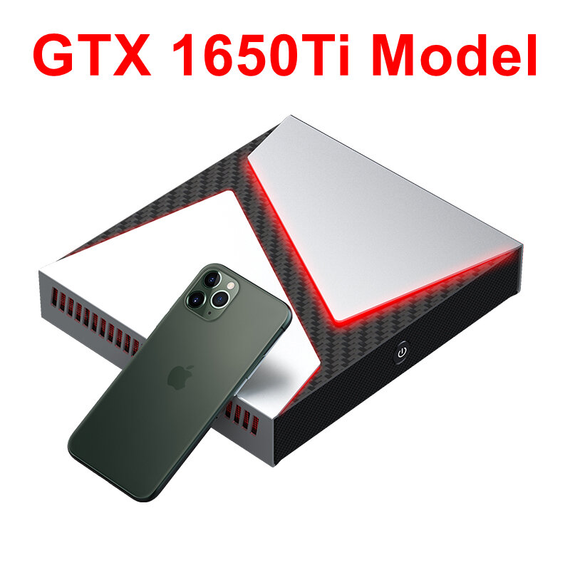 Potente Mini Gamin PC Nvidia RTX 2060 6G Intel i9 10885H i7 10870H DDR4 NVMe SSD Computer Desktop NUC Windows 11 4K UHD DP WiFi
