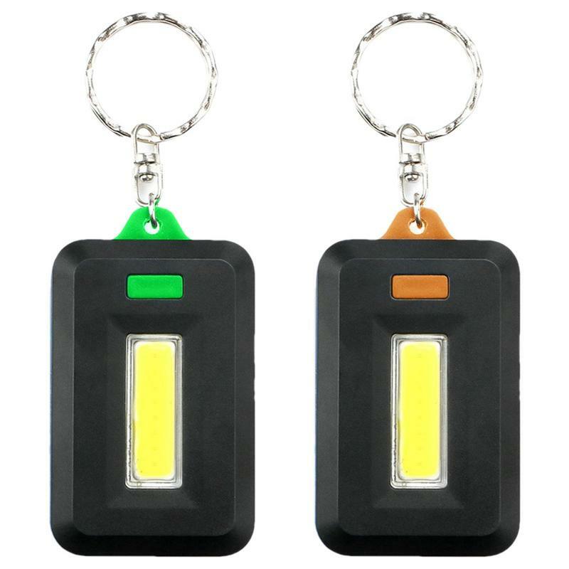 Mini lampe de poche LED portable pour porte-clés, lampes de poche COB, haute luminosité, lampe de travail, camping, pêche, 3W