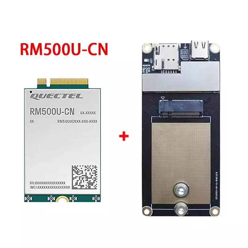 ชิป RM500U-CN Quectel ของแท้ใหม่ RM500U iot/embb-Optimized 5G Cat 16 M.2โมดูลพร้อมอะแดปเตอร์ Type C