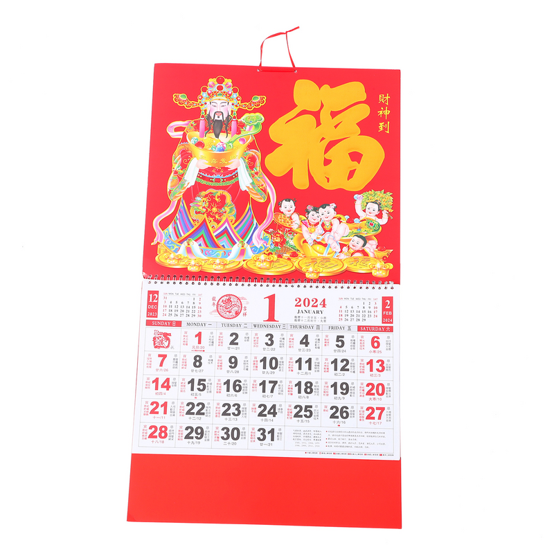 2024 китайская стена, лунный календарь, календарь на день дракона, традиционный китайский фэншуй календарь, подвеска на новый год