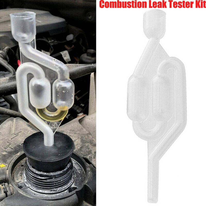 1PC Tester szczelności spalania narzędzie detektor uszczelka głowicy plastikowy zawór wydechowy samochodu akcesoria 30ml płyn benzyna/Diesel blok